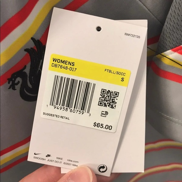 Women's Small Gray Liverpool FC Pre-Match Soccer - Picture 6 of 7